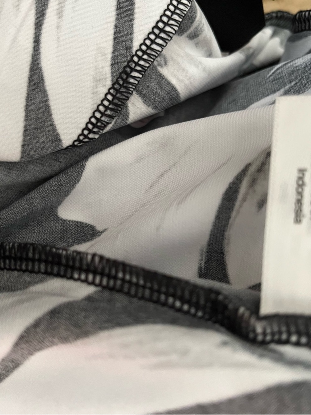 Lane Bryant Black and White Tropical Print A-Line Skirt - Picture 9 of 16